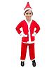 Itsmycostume Christmas Theme Santa Claus Dress Set - Red & White