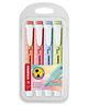 STABILO Swing Cool Pastel Highlighters Pack of 4 | Slim Chisel Tip | Soft Pastel Shades | Anti-Dry-Out Ink