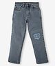 Ed-a-Mamma Mild Distressed Denim Jeans - Blue