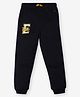 Ed-a-Mamma Cotton E Team Text Printed Joggers - Blue