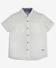 Ed-a-Mamma Half Sleeves Textured Shirt - White