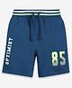 Ed-a-Mamma Optimist Text Printed Shorts - Blue