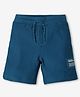 Ed-a-Mamma Placement Text Printed Shorts - Blue