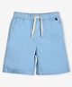 Ed-a-Mamma Cotton Solid Shorts - Blue