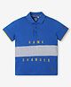 Ed-a-Mamma Half Sleeves Game Changer Text Printed Tee - Blue
