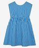 Ed-a-Mamma Cotton Sleeveless Striped Dress - Blue