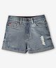 Ed-a-Mamma Mild Distressed Shorts - Blue