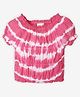 Ed-a-Mamma Half Sleeves Tie Dye Top - Pink
