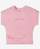 Ed-a-Mamma Half Sleeves Placement Text Printed Tee - Pink