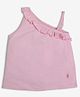 Ed-a-Mamma One Shoulder Tree Embroidered Top - Pink