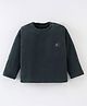 Kanvin Full Sleeves Antipilling Polar Fleece Winter Solid T-Shirt - Olive Green