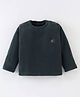 Kanvin Full Sleeves Antipilling Polar Fleece Winter Solid T-Shirt - Olive Green
