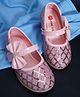 Mine Sole Sequin & Bow Detailed Ballerinas -  Pink