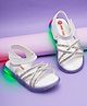 Mine Sole Stones Embellished LED Sandals - White