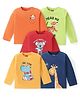 Babyhug Cotton Knit  Full Sleeves T-Shirt with Animal Graphics Pack of 5 - Multicolor