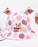 Babymoon Cotton Animal Detailed Cap -  Purple- Diameter 48 Cms