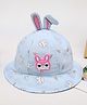 Babymoon Cotton Animal Detailed Cap - Blue