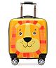 Zikku Kids Travel Trolley Bag, Hard Polycarbonate Case, Light Weight, 360 Degree Wheeling System, Suitcase for Kids  - Tiger