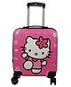  Zikku Kids Travel Trolley Bag, Hard Polycarbonate Case, Light Weight, 360 Degree Wheeling System, Suitcase for Kids  - Pink Catty