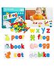 Baybee Wooden English Alphabets Spelling Matching Card Puzzle Kids Toys, Wooden Toys with Alphabets,28 Double Side Matching Card