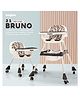 Baybee Bruno 2 in 1 Baby High Chair for Kids, Baby Chair for Feeding with 2 Height Adjustable & Storage, Booster Seat with Tray & Safety Belt, Kids High Chair for Baby (Grey)