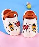 Cute Walk by Babyhug Clogs with Backstrap with Duck Applique - Red