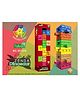 YAMAMA Stacking Toys And Blocks Zenga Dinosaur Stacking Toy Game For Kids Adults Boys And Girls Premium Quality Wood Beautiful Color And Great Printing Zenga Blocks Game 54 Pcs  Multicolor