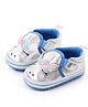 KIDLINGSS Unicorn Face Velcro Closure Booties - Silver