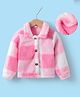 Kookie Kids Full Sleeves Winter Jacket With Color Block Design - Pink