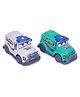 Asian Family Bus (friction Powered) Set of 2