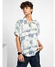 TeenTrums Half Sleeves Abstract Printed Shirt - Blue