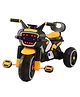 JoyRide Noise Bike Pedal Tricycle for Kids Toddler Trike Headlight, Music, Eva Wheels & Curved Seat and backrest Push Along Pedal Trike for 15 Months to 3 Years - Yellow