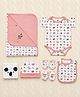 Tiny Lane  Bamboo Cotton Tiny Wild Series Gift Set for Infants  Pack of 7  Multicolor