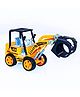 BabyGo Plastic Construction Realistic Engineer Vehicle Pushdozer Excavator Bulldozer Construction Toys Truck Machine for Kids (Yellow)