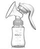BabyGo Silicone Manual Breast Pump ,Baby Milk Pump, Soft & Gentle - Manual - BPA Free (150 ml) (Transparent)