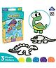 Imagimake Clay Sticker Dino Pals- Multi Color