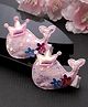 Stol'n Set Of 2 Crown & Fish Shaped  Sequin Embellished Hair Clips - Pink