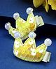 Stol'n Set Of 2 Sequins Embellished & Crown Detailed Hair Clips - Yellow