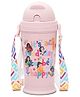 JAYPEE Zippy Stainless Steel Inner Insulated Hot & Cold Disney Character Straw Sipper Water Bottle for Kids with Detachable Strap , 275 ml , Pink