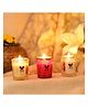 Iris Homefragrances Fragranced shot Glass candle- Pack of 3- Damask Rose, Cool Blue, Mango Sorbet