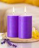 Iris Homefragrances Pack of 2 Lavender Fragrance Pillar candles- 120g each