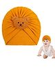 Babymoon Bear Detailed Turban Knot Cap - Yellow