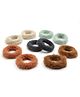 Aabacus Set Of 10 Fur Detailed Rubber Bands - Brown