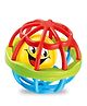 NEGOCIO High Quality Baby Smooth Soft Rubber Rattle Puzzle Baby Hand Grasp Ball Early Education Toy - COLOR MAY VARY