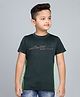 3PIN Cotton Jersey Half Sleeves Limited Edition Text Printed Tee - Olive Green