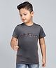 3PIN Cotton Jersey Half Sleeves Limited Edition Text Printed Tee - Grey
