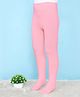 Pine Kids Cotton Knit Solid Colored Footie Tights - Pink