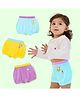 SuperBottoms Pack of 3 Bamboo Space Theme Printed Super Soft Bloomers - Yellow Purple & Blue