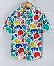 Hugsntugs Half Sleeves Abstract Printed Shirt - Multi Colour