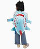 Besties Aeroplane Pre school Bag Blue - 12 Inches